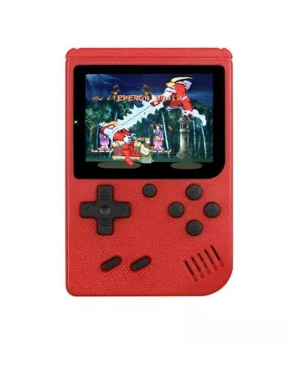 Red Handheld Retro Game Console - Portable Gaming System